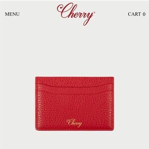 Brand New Cherry LA Leather Card Holder
